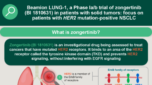 Beamion™ LUNG-1, an a Phase Ia/Ib trial of zongertinib (BI 1810631) in patients with solid tumors: focus on patients with HER2 mutation-positive NSCLC