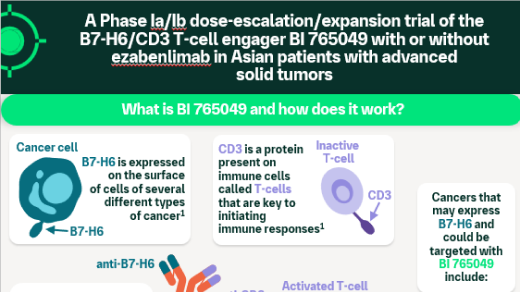 A Phase Ia/Ib, non-randomized, open-label, dose escalation and expansion trial of the B7-H6/CD3 T-cell engager BI 765049 with or without ezabenlimab in Asian patients with advanced solid tumors