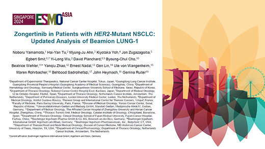 Zongertinib in Patients with HER2-Mutant NSCLC: Updated Analysis of Beamion™ LUNG-1
