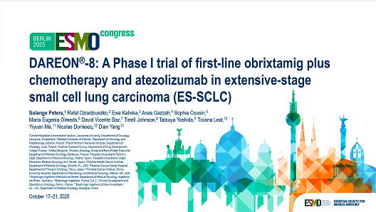 DAREON®-8: A Phase I trial of first-line obrixtamig plus chemotherapy and atezolizumab in extensive-stage small cell lung carcinoma (ES-SCLC)