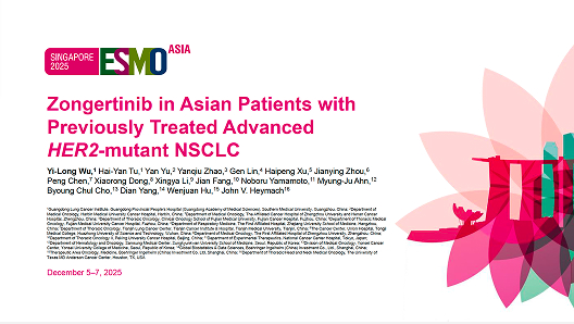 Zongertinib in Asian patients with previously treated advanced HER2-mutant NSCLC
